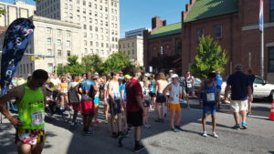 Participants get ready to run in the 21st Annual MCVET 5/10K Walk/Run (May 2016)