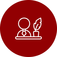 Business figure and plant silhouette